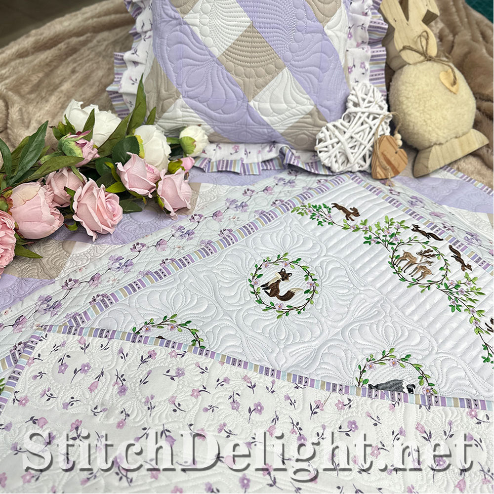 Cot sheet embroidery designs hot sale