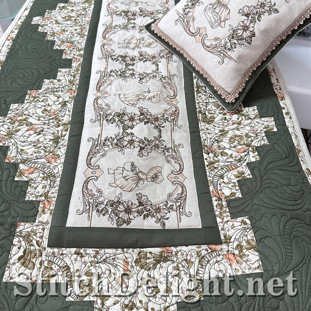 SDS4229 Mademoiselle Vintage Quilt Set