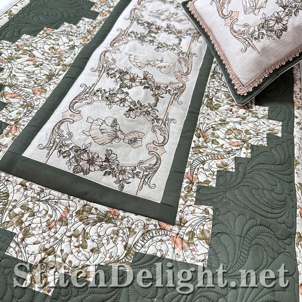 SDS4229 Mademoiselle Vintage Quilt Set