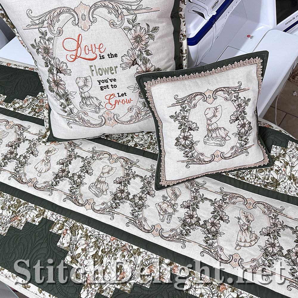 SDS4229 Mademoiselle Vintage Quilt Set